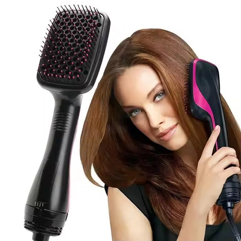 3 in 1 Hot Air Brush One Step Hair Dryer Styler Volumizer Straightener Curling Comb