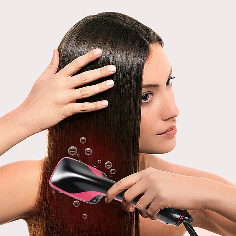 3 in 1 Hot Air Brush One Step Hair Dryer Styler Volumizer Straightener Curling Comb