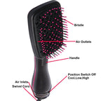 3 in 1 Hot Air Brush One Step Hair Dryer Styler Volumizer Straightener Curling Comb